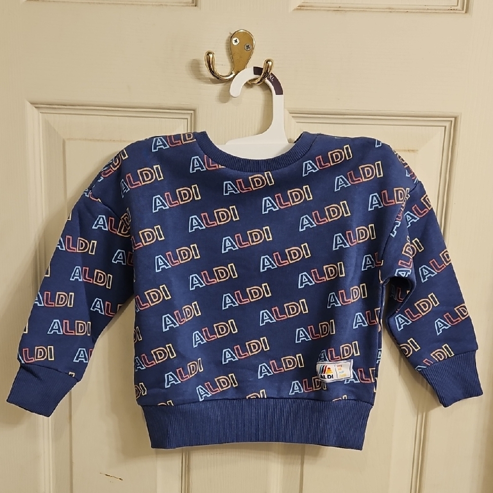 Blue ALDI Limited Edition Logo Sweatshirt